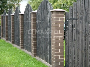 Оголовок для забора ZG-Klinkier Brown C42 – MAXPOL, 3