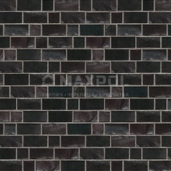 Кирпич клинкерный ABC Klinker Hamburg Kohleschwarz blau-bunt glatt NF – MAXPOL, 2